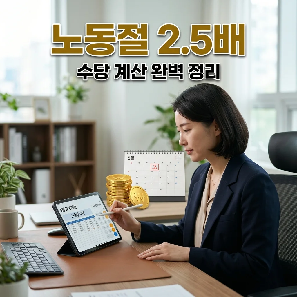 노동절 수당 2.5배 계산법: 연장·야간 중복 할증 최대 요율 완벽 정리