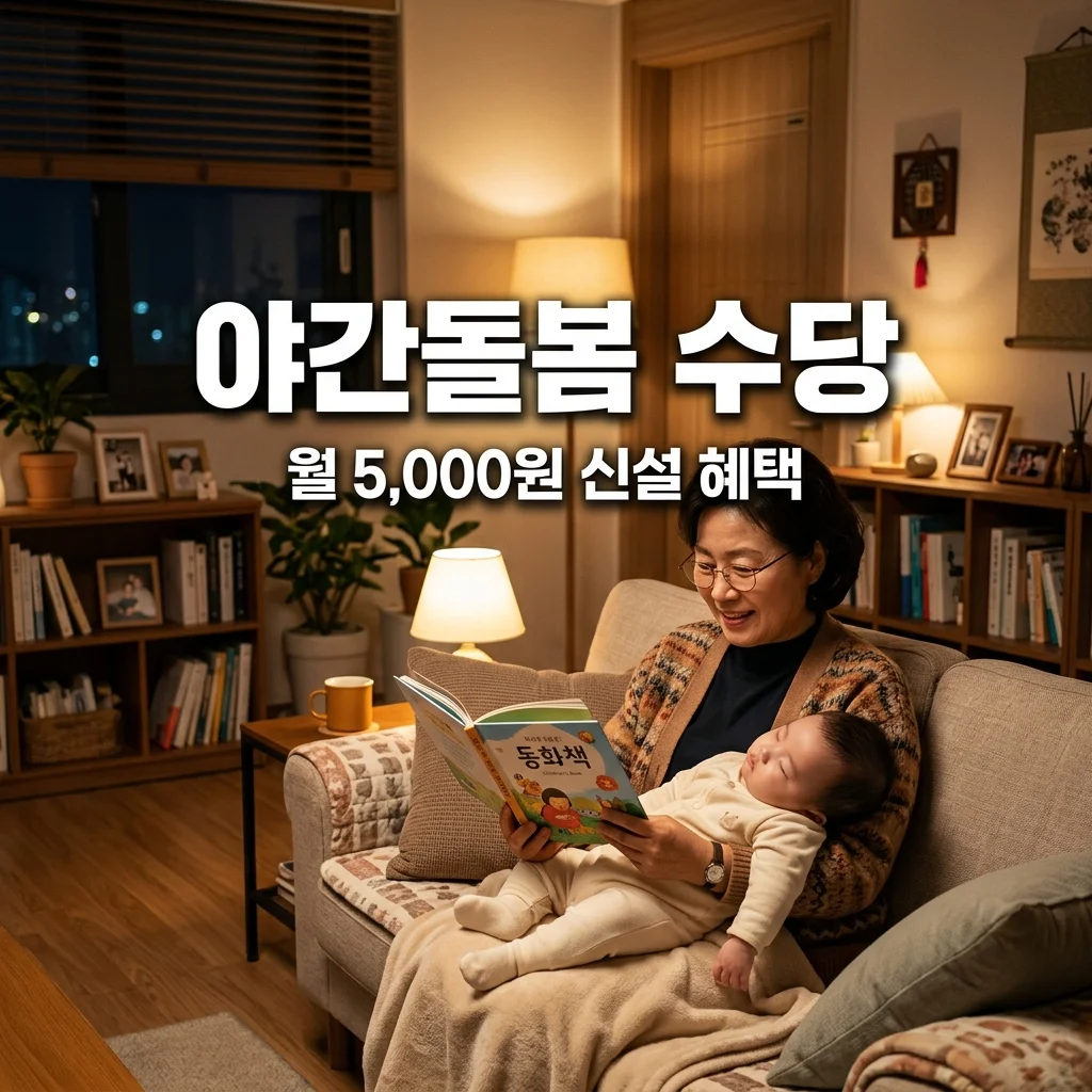 야간 긴급돌봄 수당 5,000원 신설 혜택 및 신청 방법 총정리