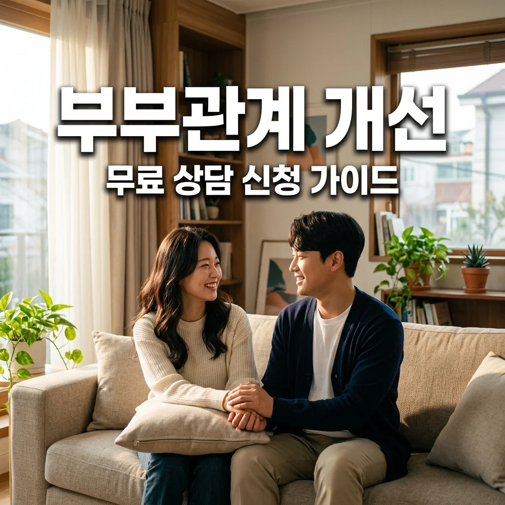 육아 중 부부관계 개선을 위한 무료 심리 상담 예약 및 바우처 활용법
