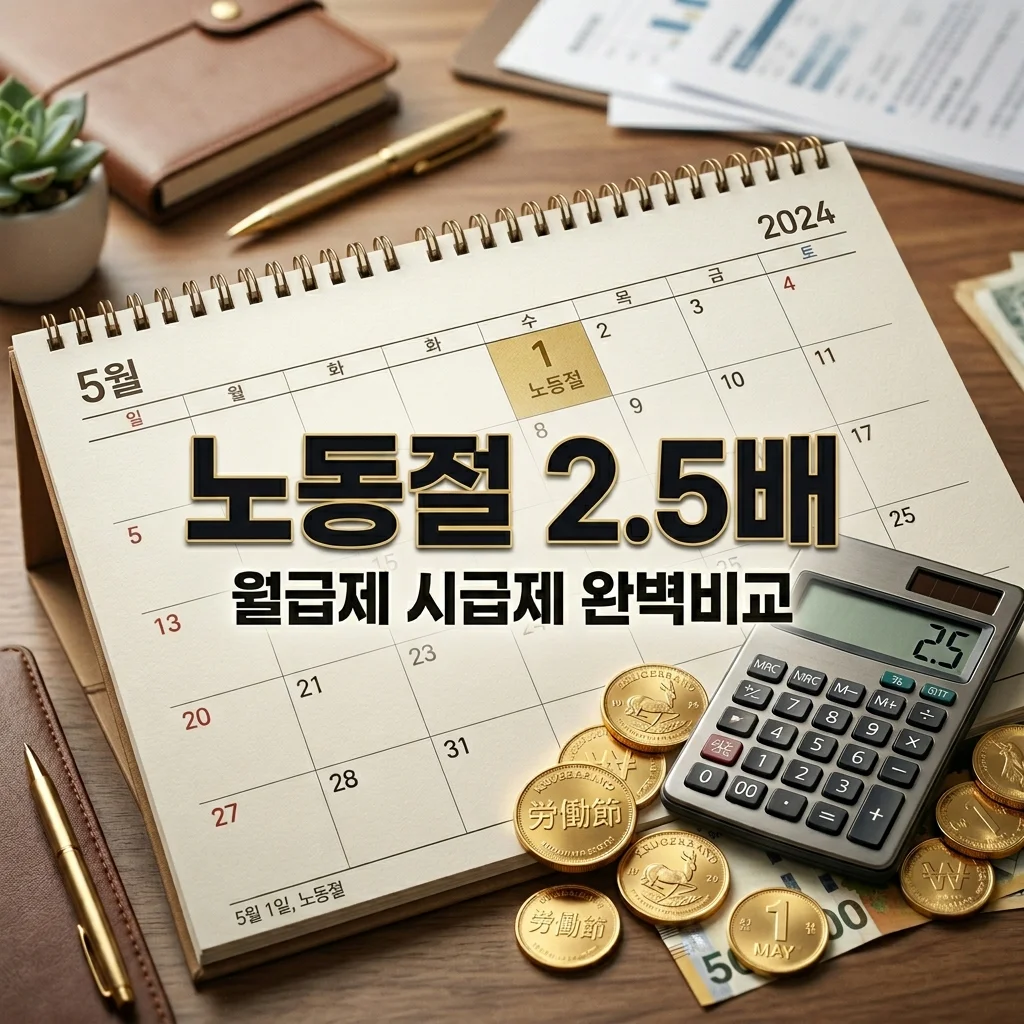 노동절 2.5배 수당의 비밀! 월급제 시급제 차이와 통상임금 계산법