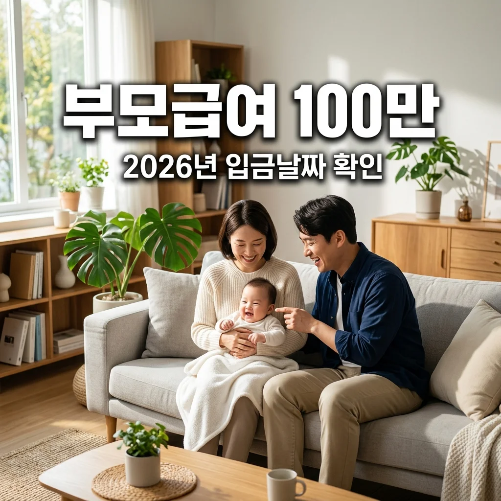 2026년 부모급여 월 100만원 입금 날짜 및 신청 방법 총정리