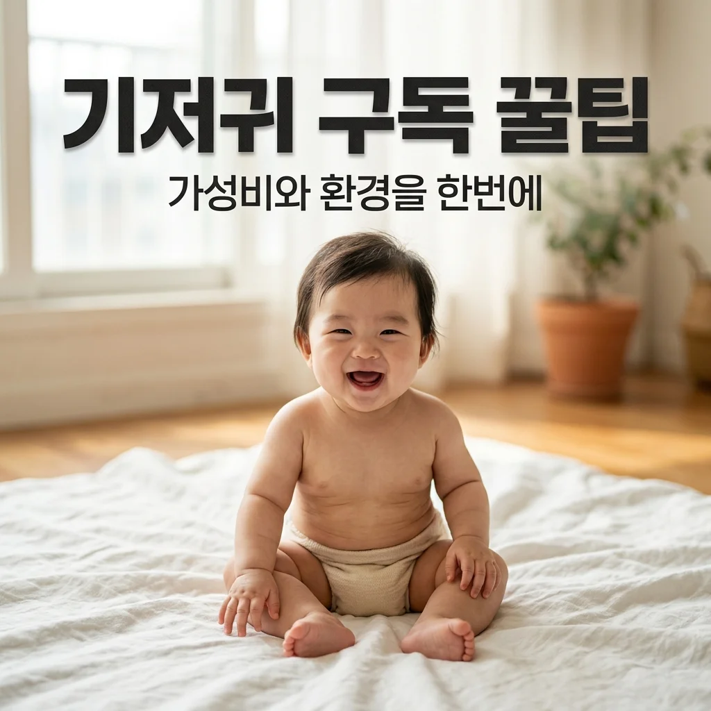 친환경 기저귀 구독 서비스 추천, 가성비와 환경 다 잡는 3가지 비결
