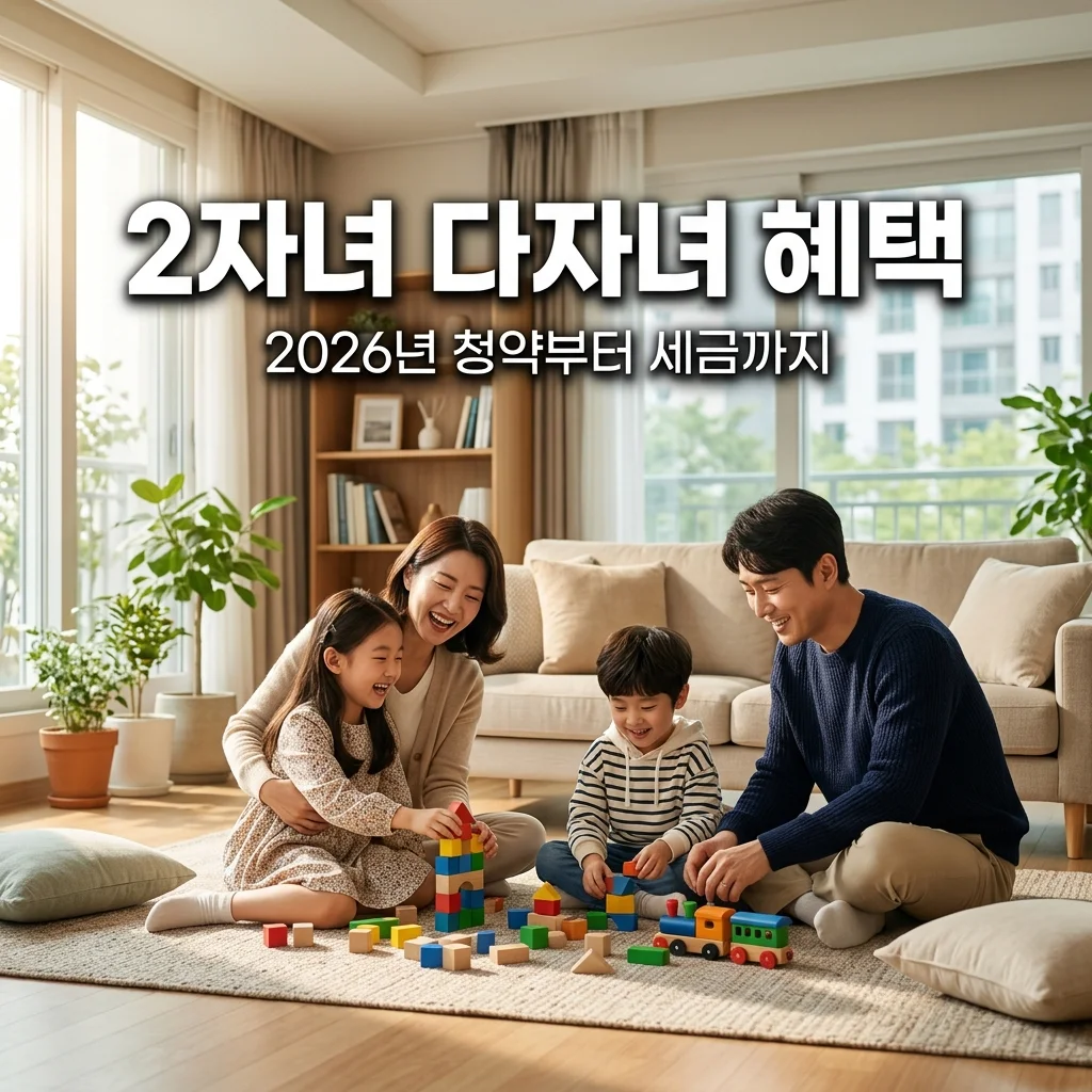 2자녀도 다자녀! 2026 다자녀 혜택 및 청약 가점 계산법 완벽 정리