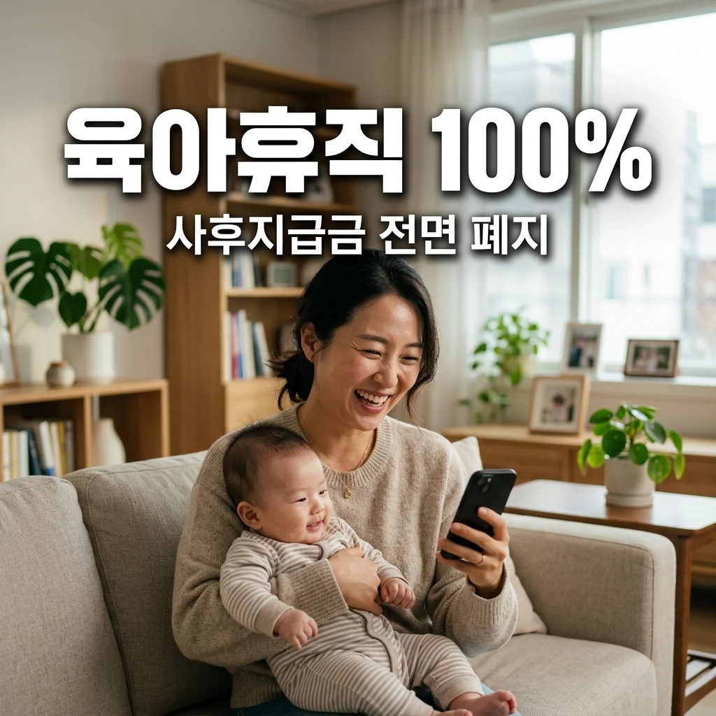 사후지급금 폐지! 2026 육아휴직 급여 100% 즉시 받는 법 총정리