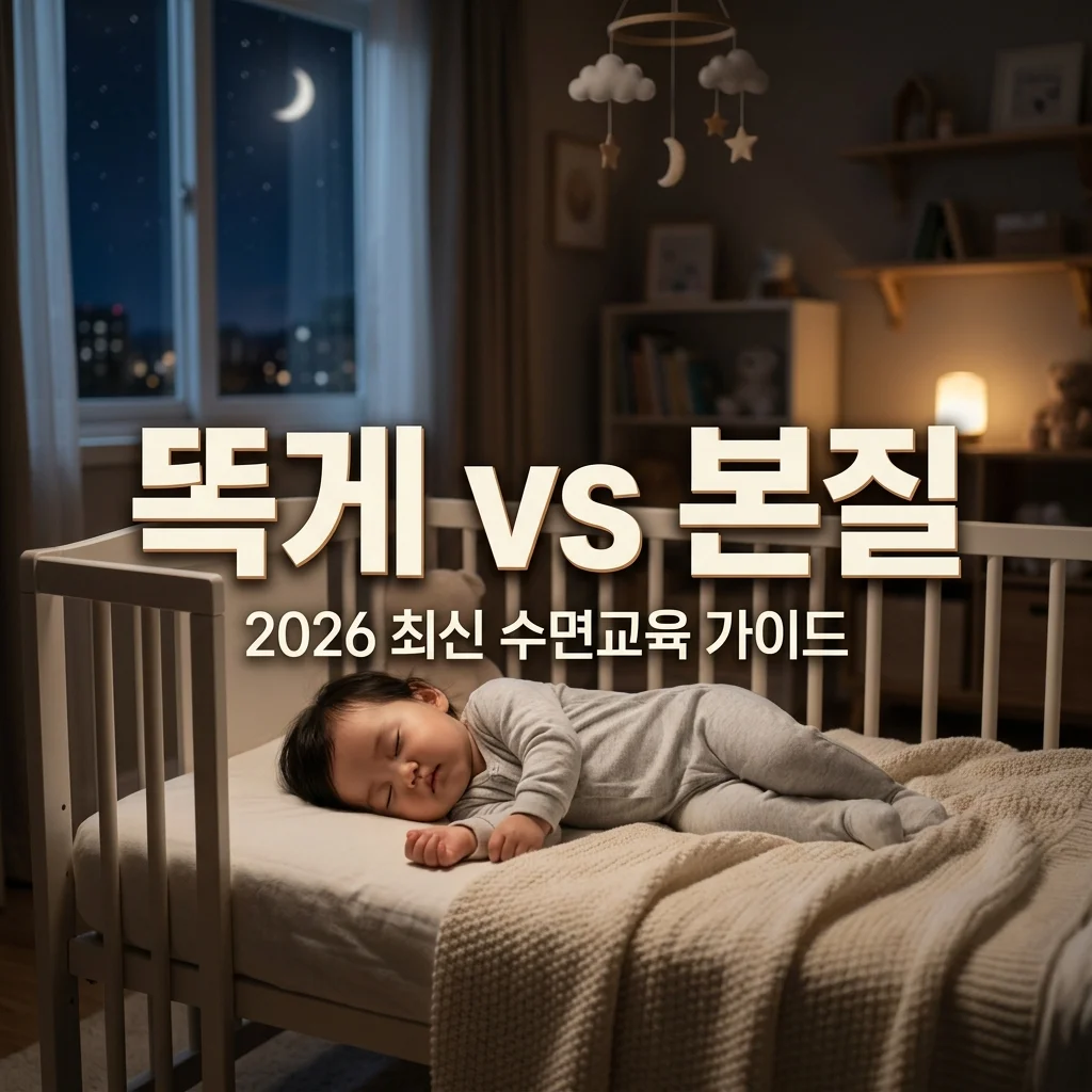 똑게육아 vs 본질육아 비교분석! 2026년형 최신 수면 교육법 완벽 가이드