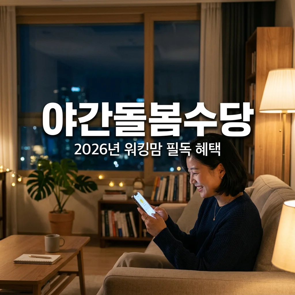 야간 긴급돌봄 수당 신설 안내! 워킹맘 돌봄 공백 해결하는 실전 꿀팁