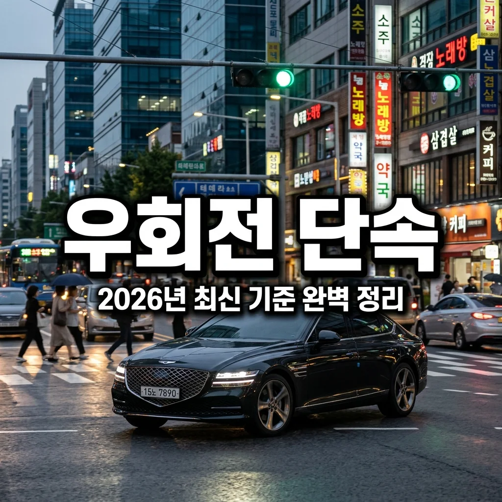초록불 우회전 단속 기준 총정리! 보행자 없을 때 범칙금 피하는 법