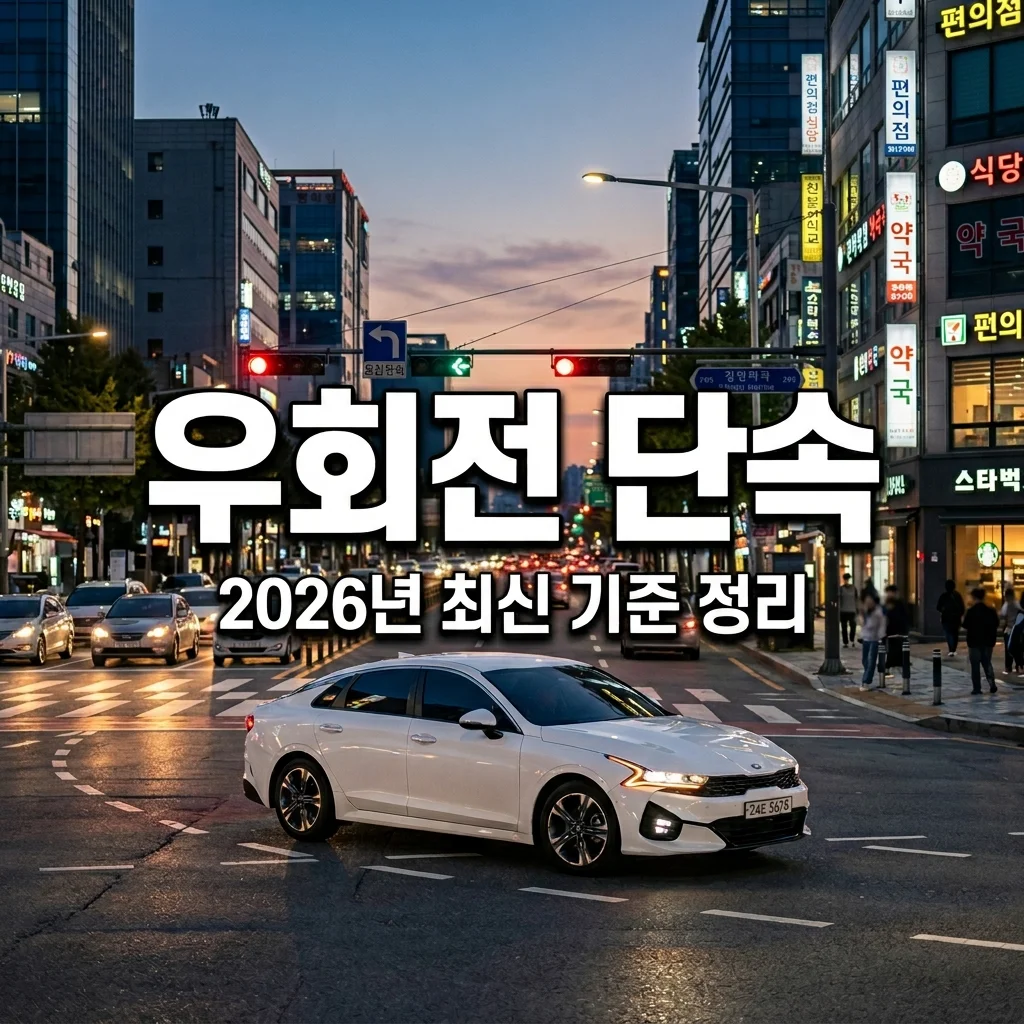 보행자 없는 초록불 우회전 단속 기준 | 범칙금 피하는 완벽 가이드