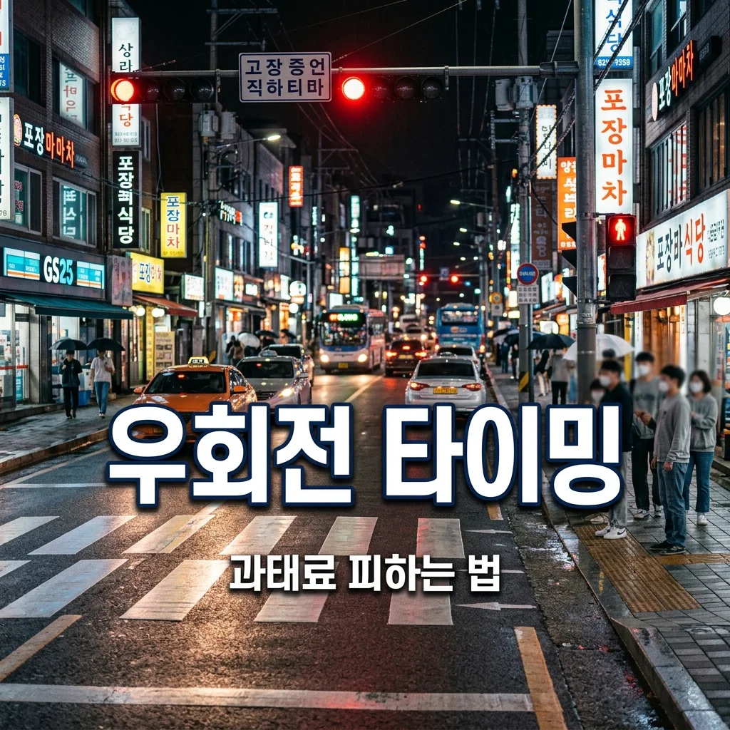 우회전 단속 횡단보도 보행자 신호등, 과태료 피하는 정확한 출발 타이밍