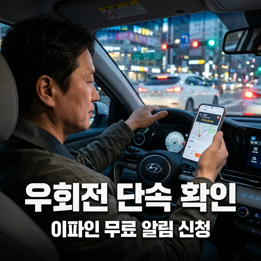 우회전 단속 위반 내역 확인! 교통민원24 이파인 무료 문자 알림 신청방법