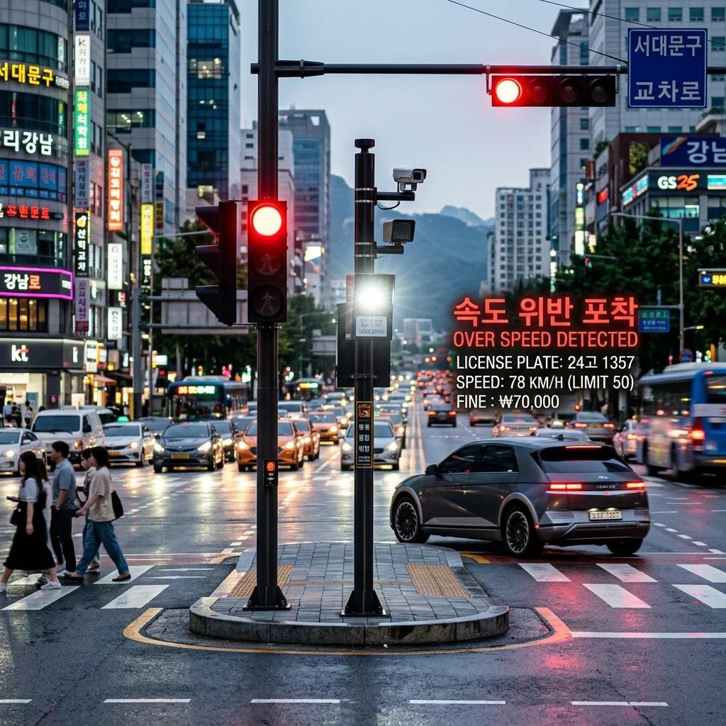 교통섬 우회전 단속 카메라 위치 확인법과 직진 합류 사고 무과실 대응 가이드