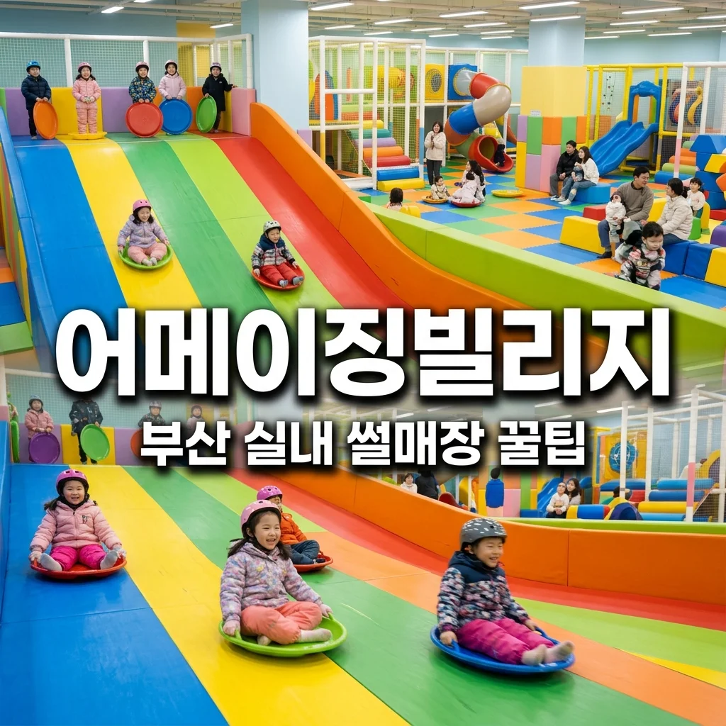 어메이징빌리지 부산 실내 썰매장 방문 후기 주차 꿀팁 완벽정리