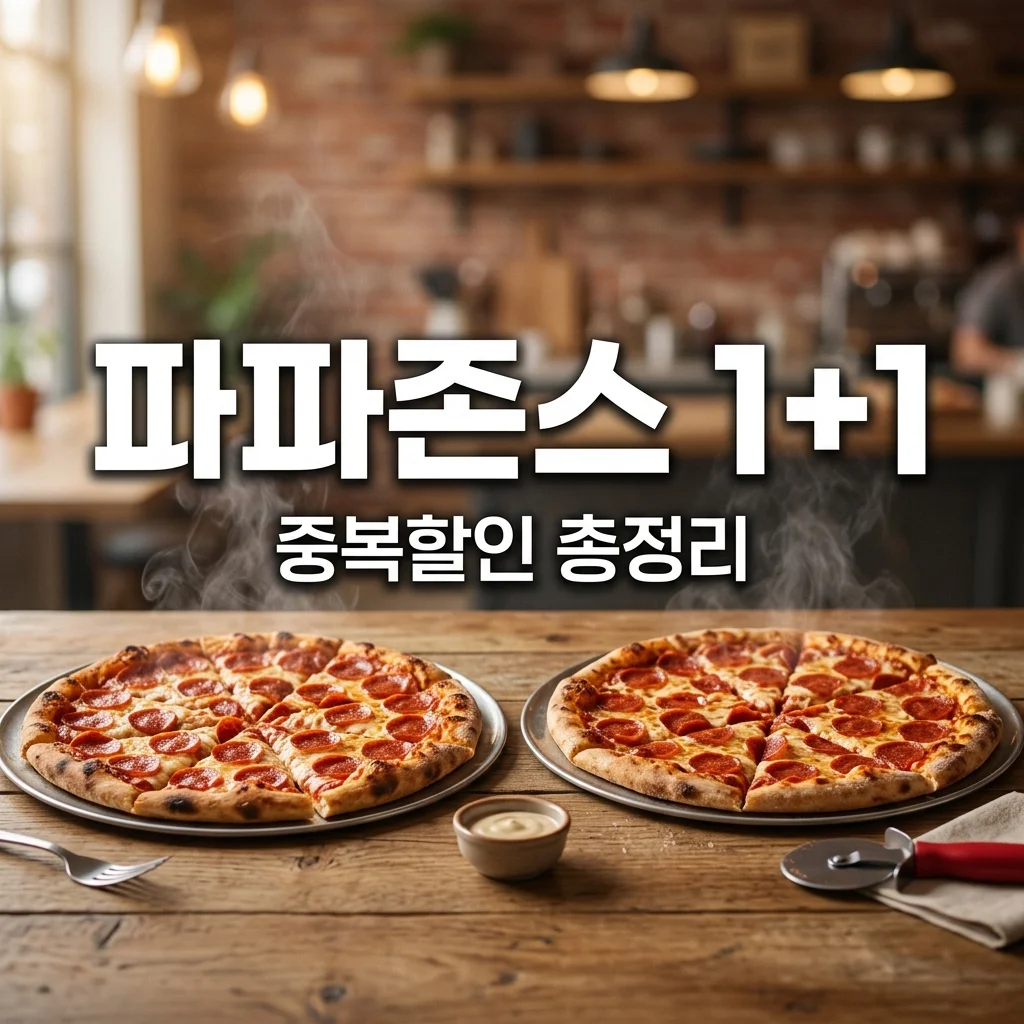 파파존스 1+1 방문포장 통신사 중복할인 가능할까? 주문 방법 꿀팁