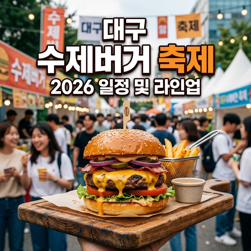2026 대구 수제버거 페스티벌 라인업 및 일정 총정리: 주말 데이트 코스