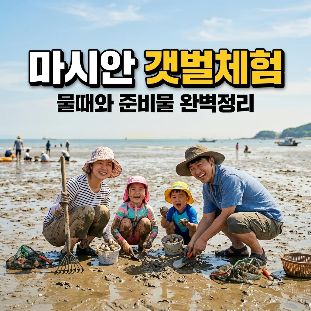 영종도 마시안 갯벌체험 물때 시간표 및 조개캐기 준비물 대여 요금 완벽 가이드