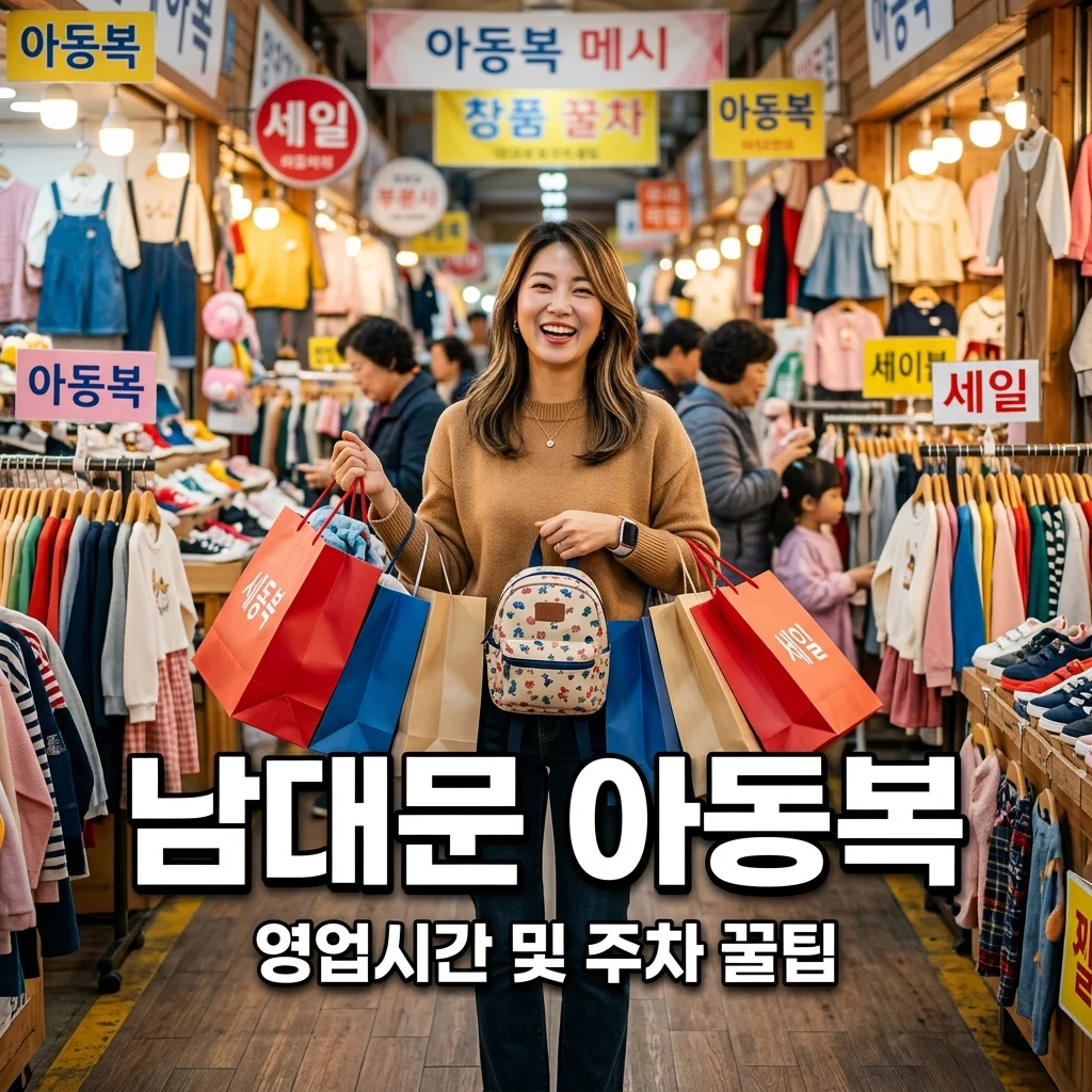 남대문 아동복 시장 영업시간 주차장 총정리! 2026 봄 신상 쇼핑 가이드