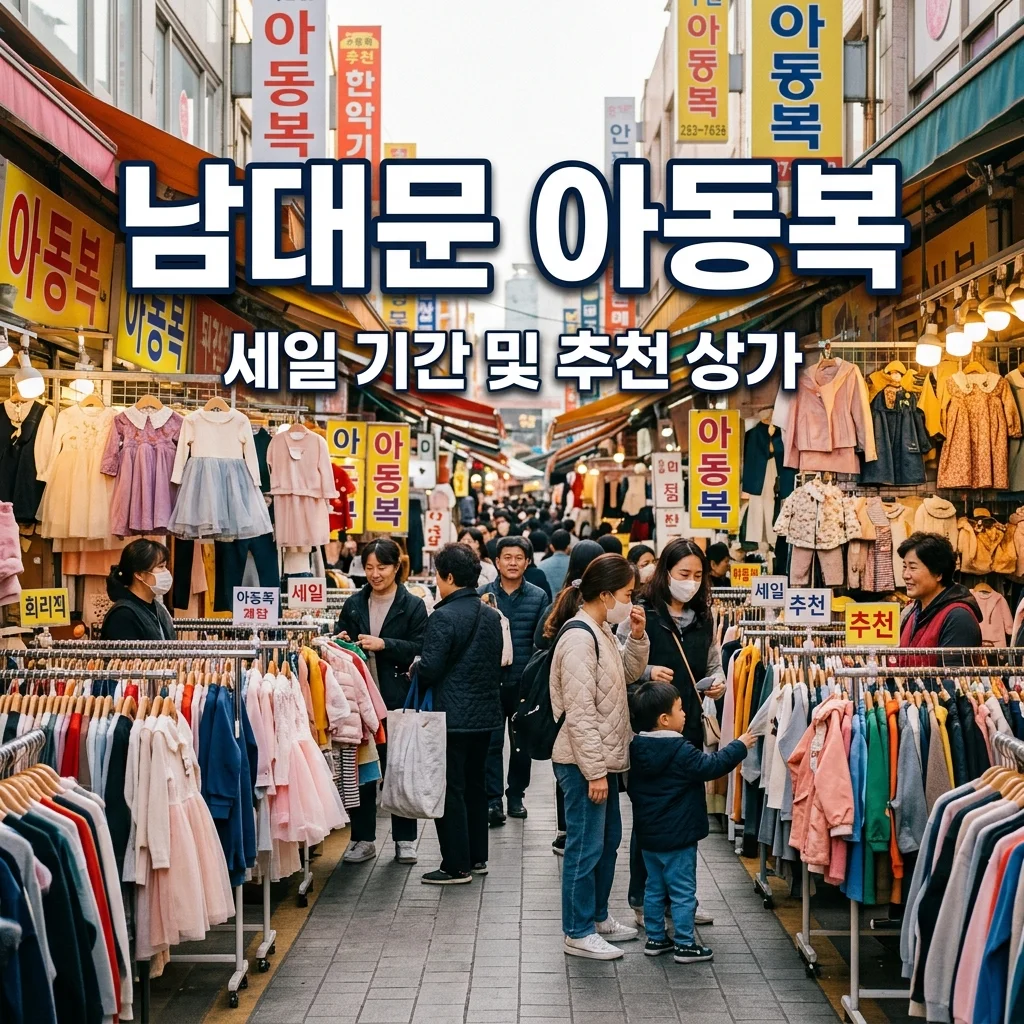 남대문 아동복 세일 기간 및 인기 상가 추천 (도매가 구매 꿀팁)