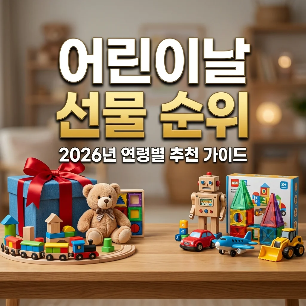 2026 어린이날 선물 연령별 인기 순위 1위는? 조카 선물 추천 가이드