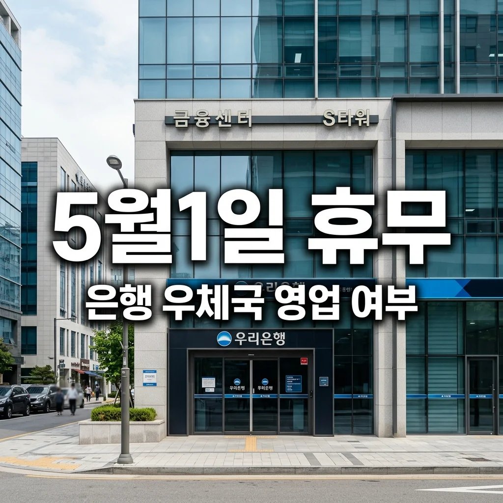 5월 1일 근로자의 날 은행 우체국 관공서 휴무 및 영업 여부 완벽 정리