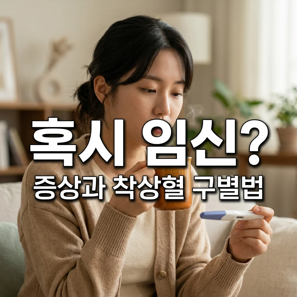 생리전 증후군 vs 임신 극초기증상 구별법! 착상혈 시기 완벽 정리