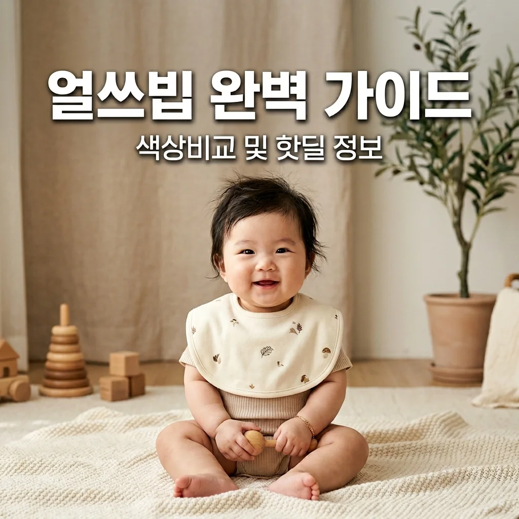 얼쓰빕 이유식 턱받이 색상 비교 가이드 및 핫딜 구매처 (출산 선물 추천)