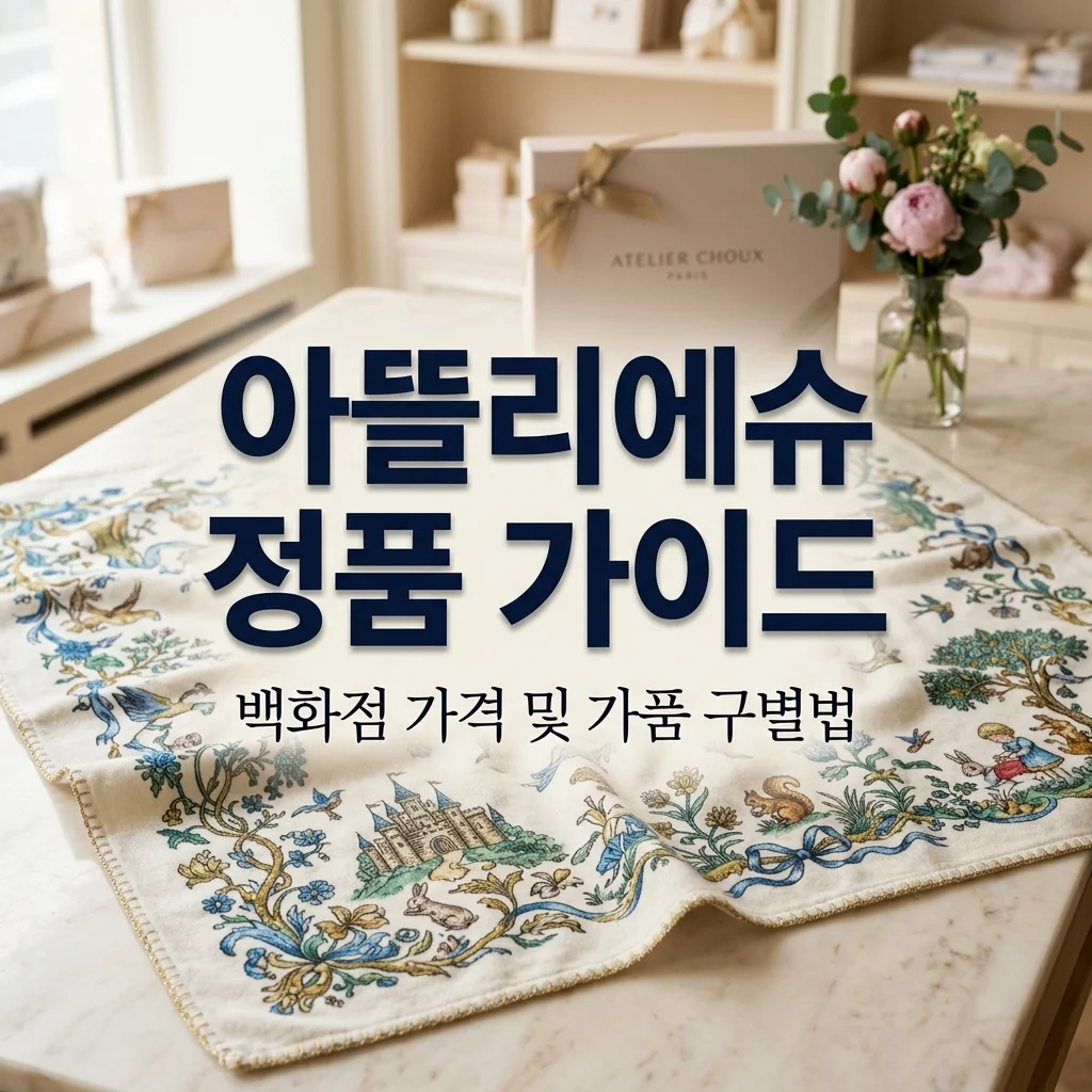 아뜰리에슈 블랭킷 백화점 가격 비교 및 정품 가품 구별 팁 총정리