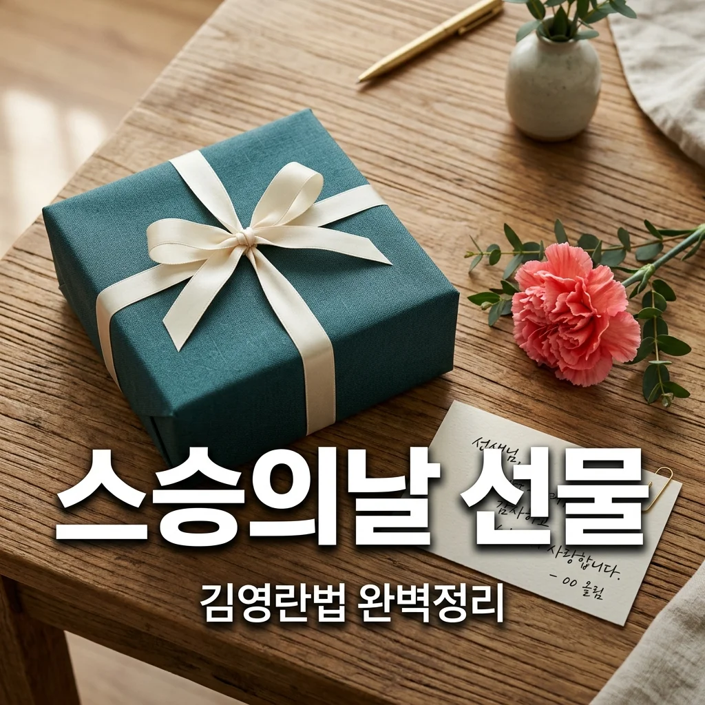 김영란법 걱정 없는 스승의날 선물 추천! 어린이집 유치원 선생님 감사템 TOP 5