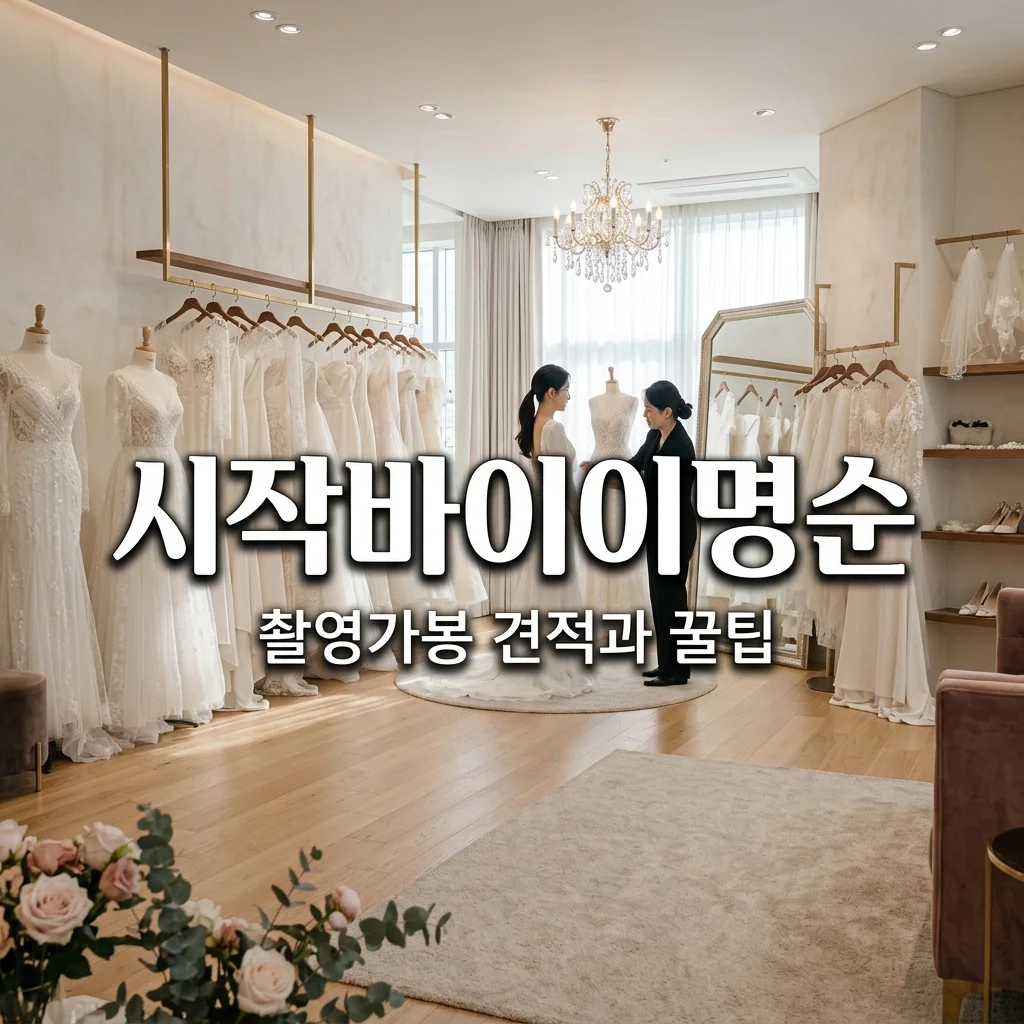 시작바이이명순 촬영가봉 견적 추가금 완벽 정리! 실크 드레스 꿀팁