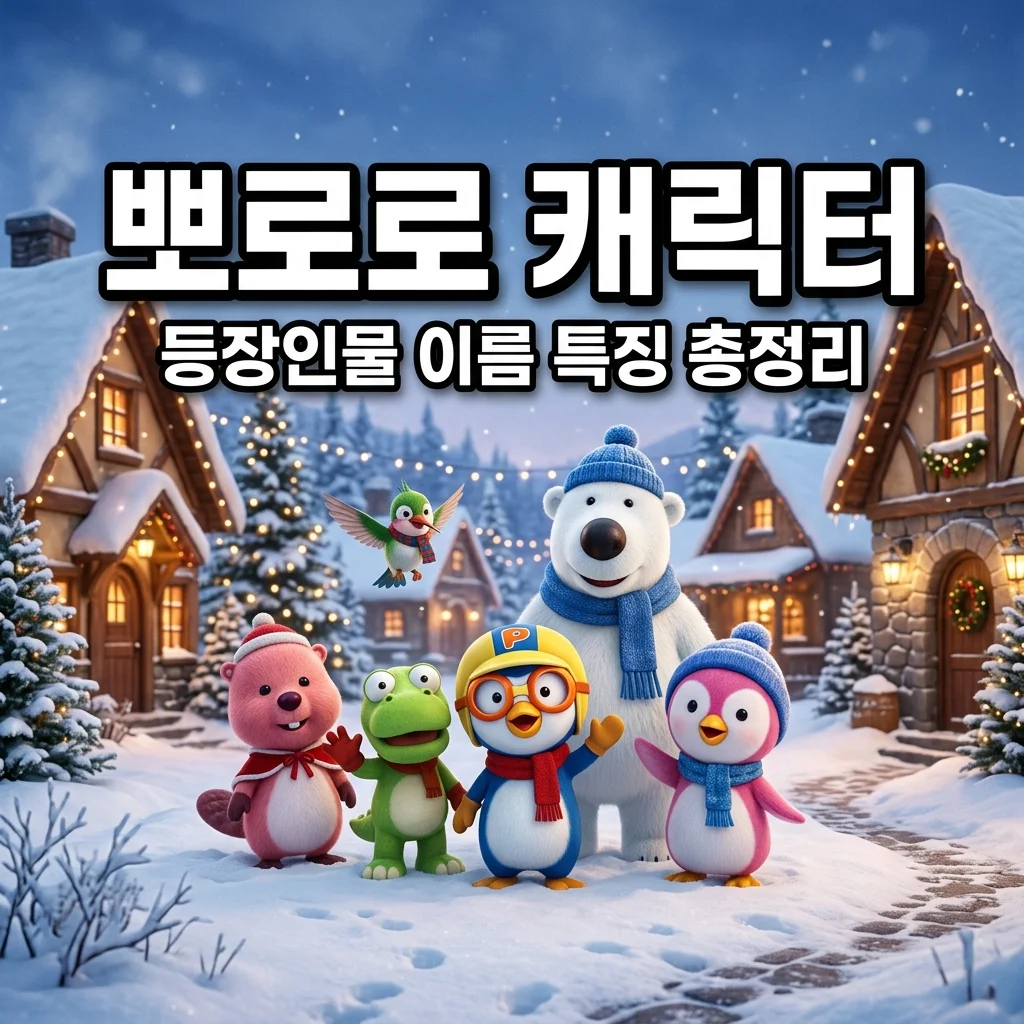 뽀로로 등장인물 이름 특징 총정리! 시즌별 추가 캐릭터 완벽 가이드