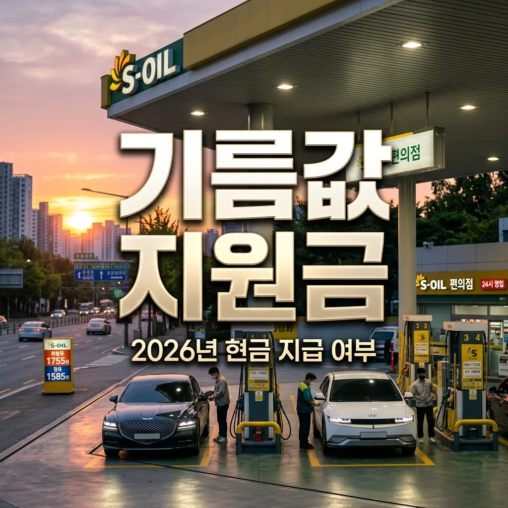 2026 기름값 지원금 현금 지급 여부 및 공식 사용처 총정리