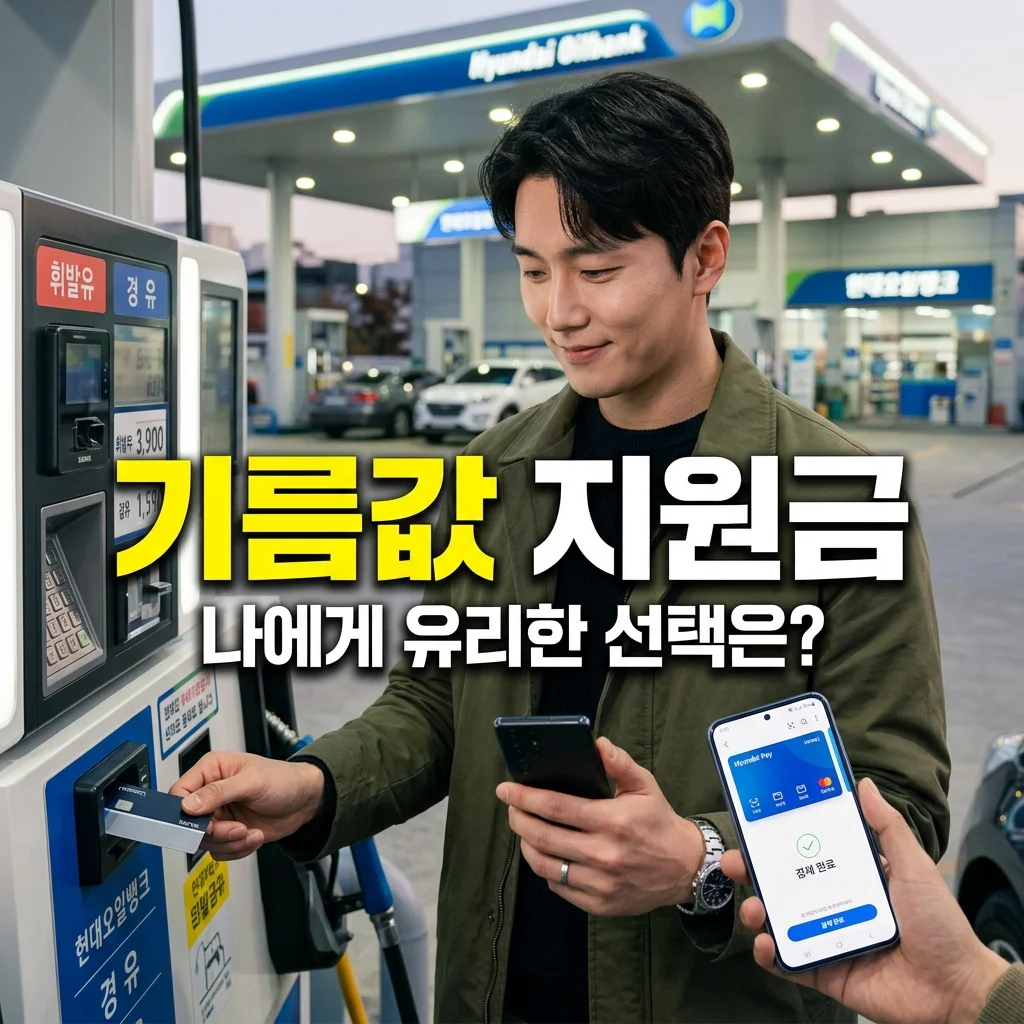 기름값 지원금 지역사랑상품권 vs 신용카드 포인트 지급 방식 선택 팁