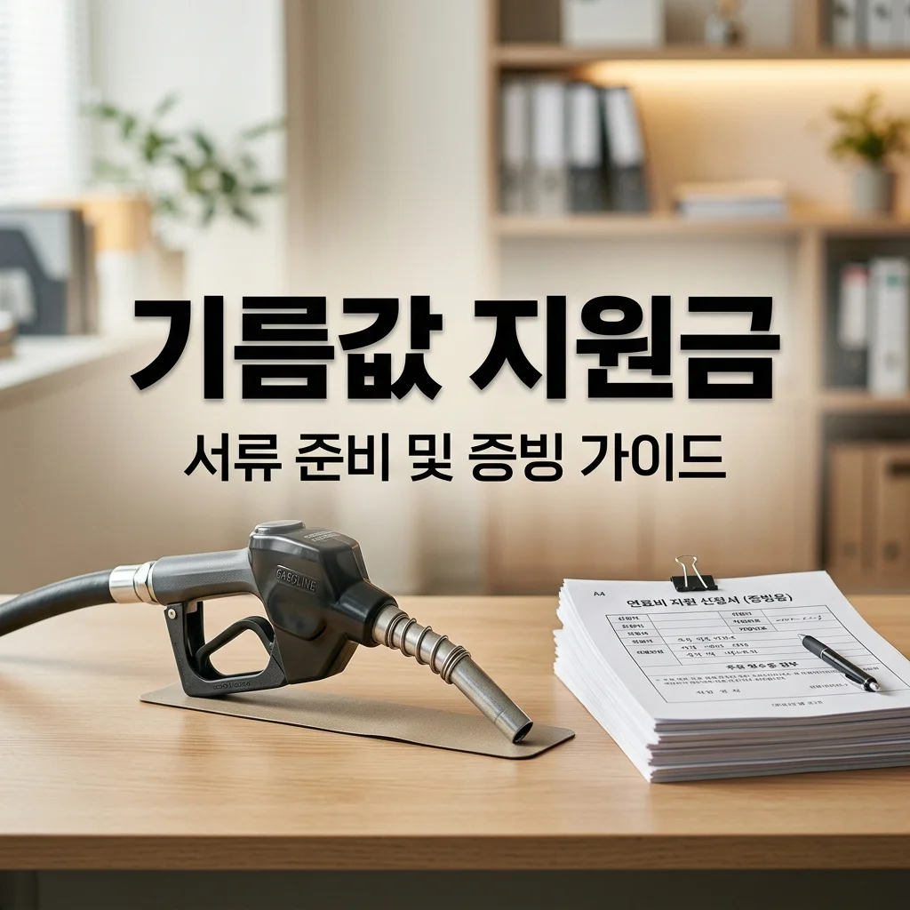 기름값 지원금 신청 서류 및 유류비 영수증 대체 증빙 방법 총정리