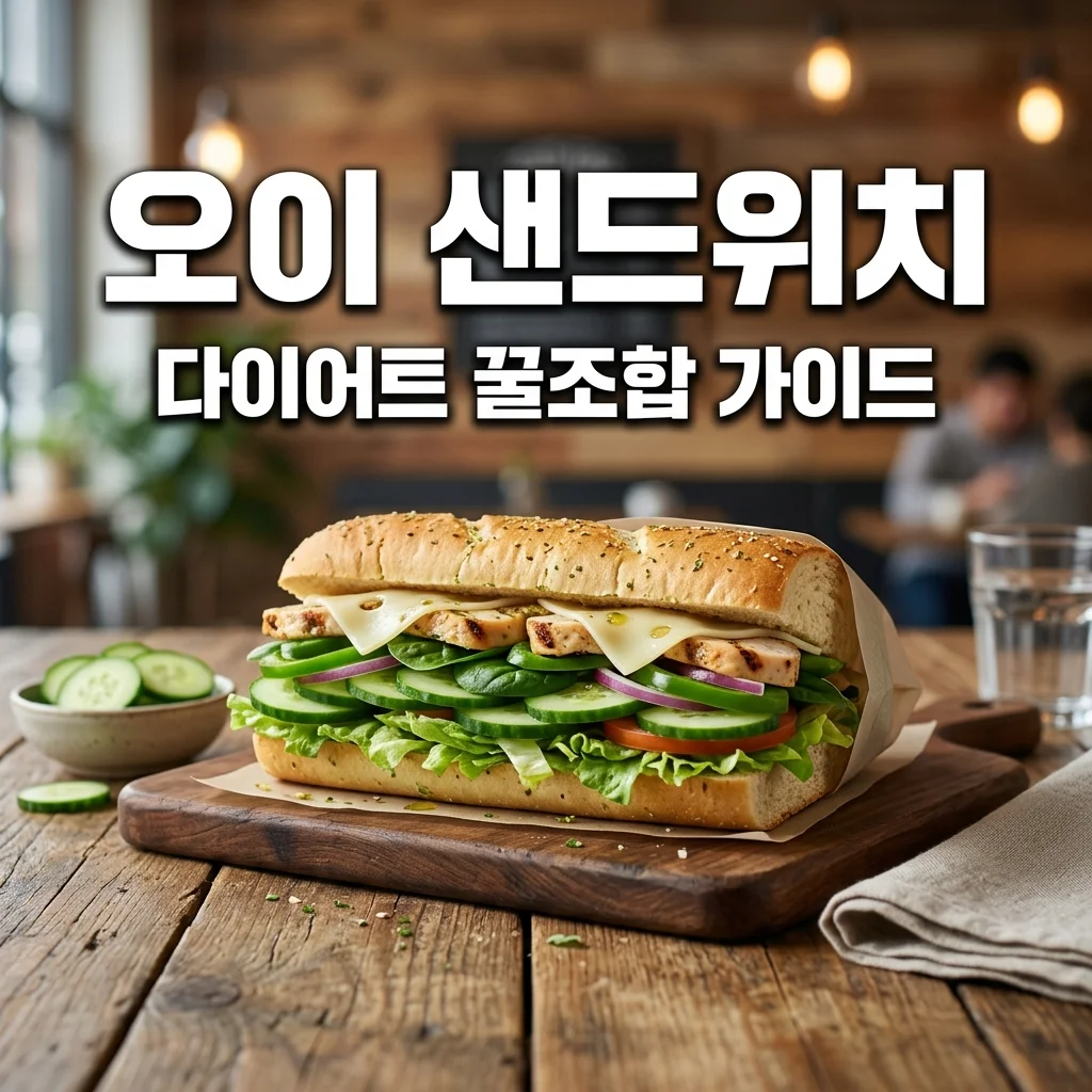 서브웨이 오이 샌드위치 가격 칼로리 꿀조합 다이어트 식단 가이드