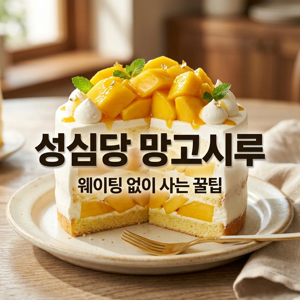성심당 망고시루 가격 웨이팅 꿀팁: 현장 대기 줄이는 법 총정리