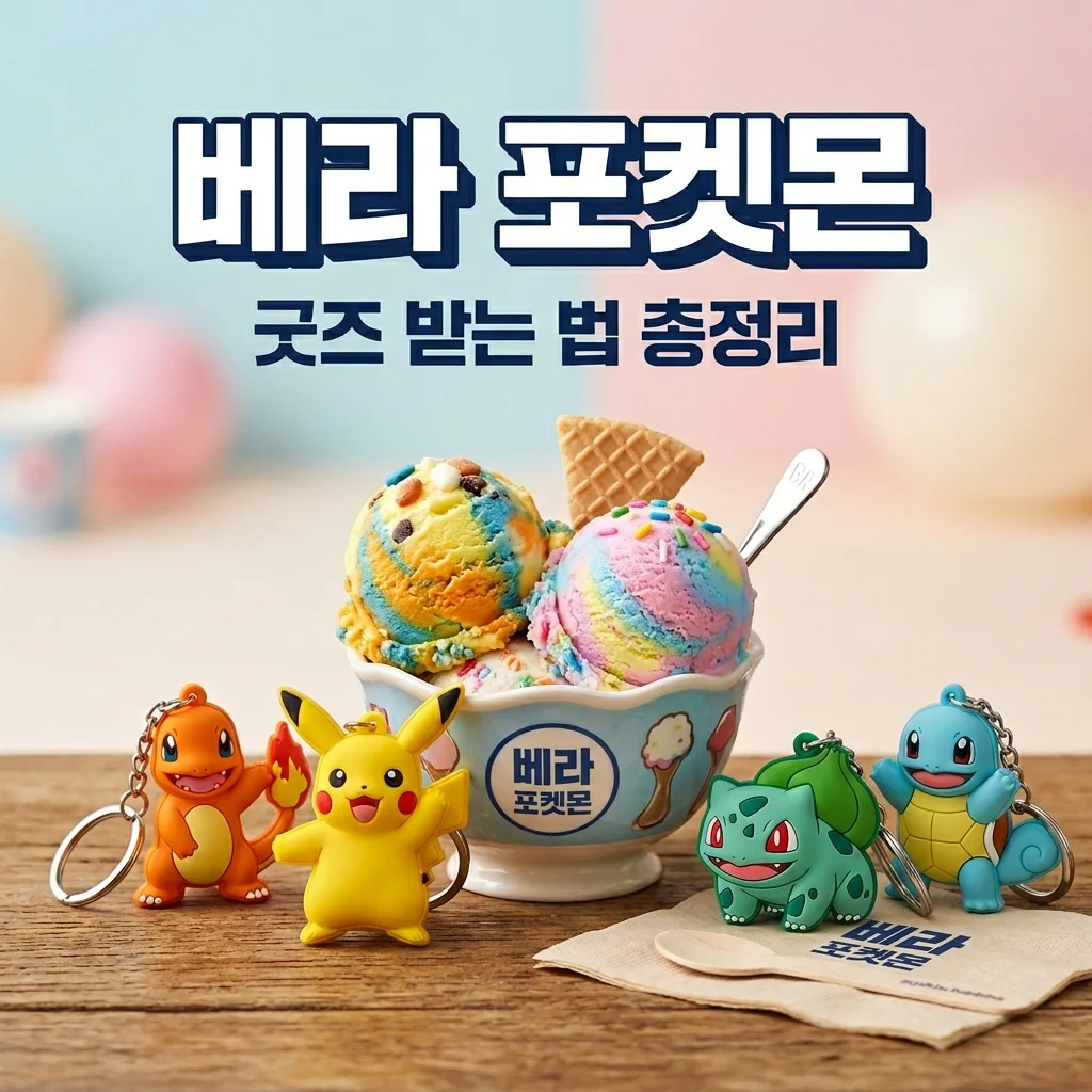 베스킨라빈스 포켓몬 키링 받는 법! 아이스크림 맛 종류 및 굿즈 가격 총정리