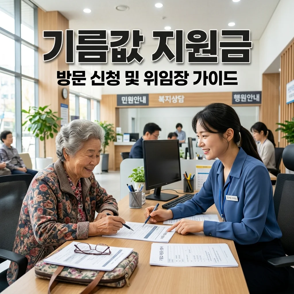2026 기름값 지원금 행정복지센터 방문 신청 및 위임장 양식 다운로드 가이드