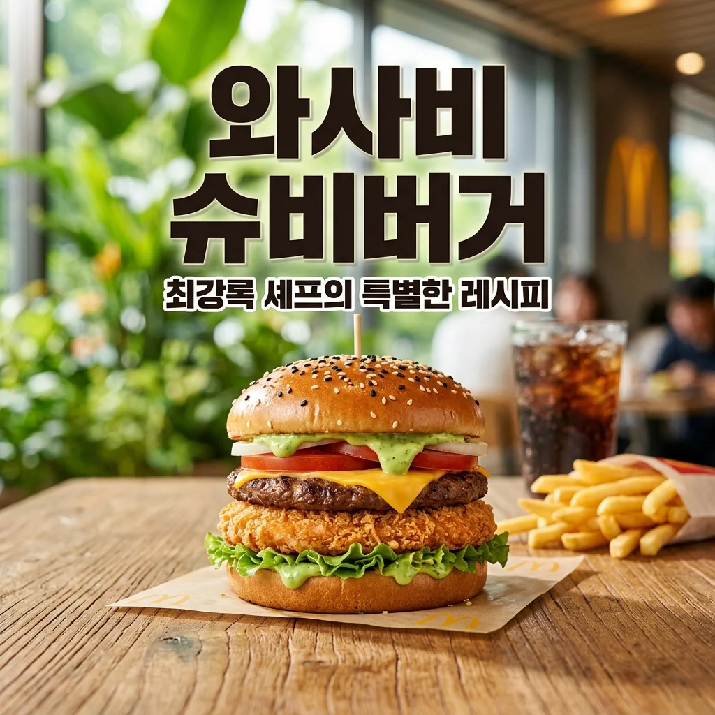 맥도날드 와사비 슈비버거 후기: 최강록 셰프의 비법, 맛과 가격 총정리