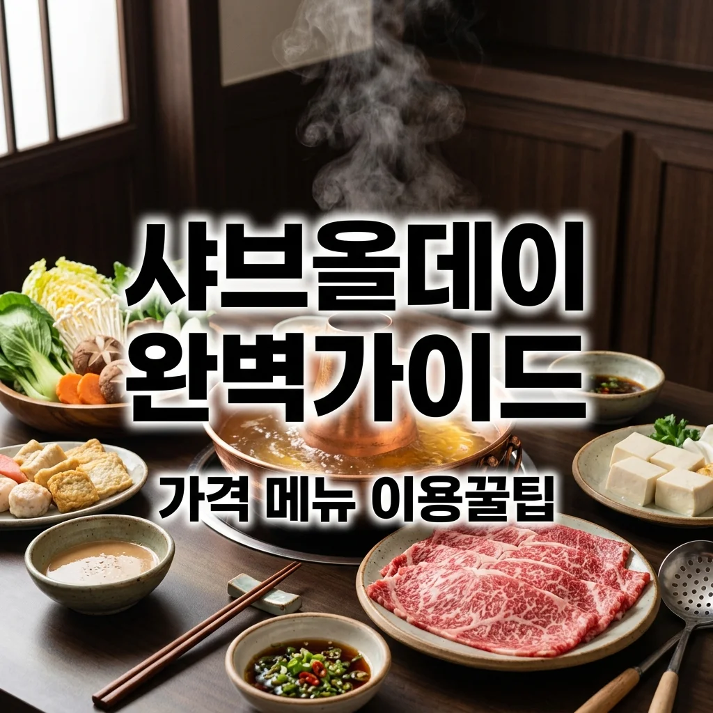 샤브올데이 가격 메뉴 할인 꿀팁 | 프리미엄 샤브샤브 무한리필 완벽 가이드