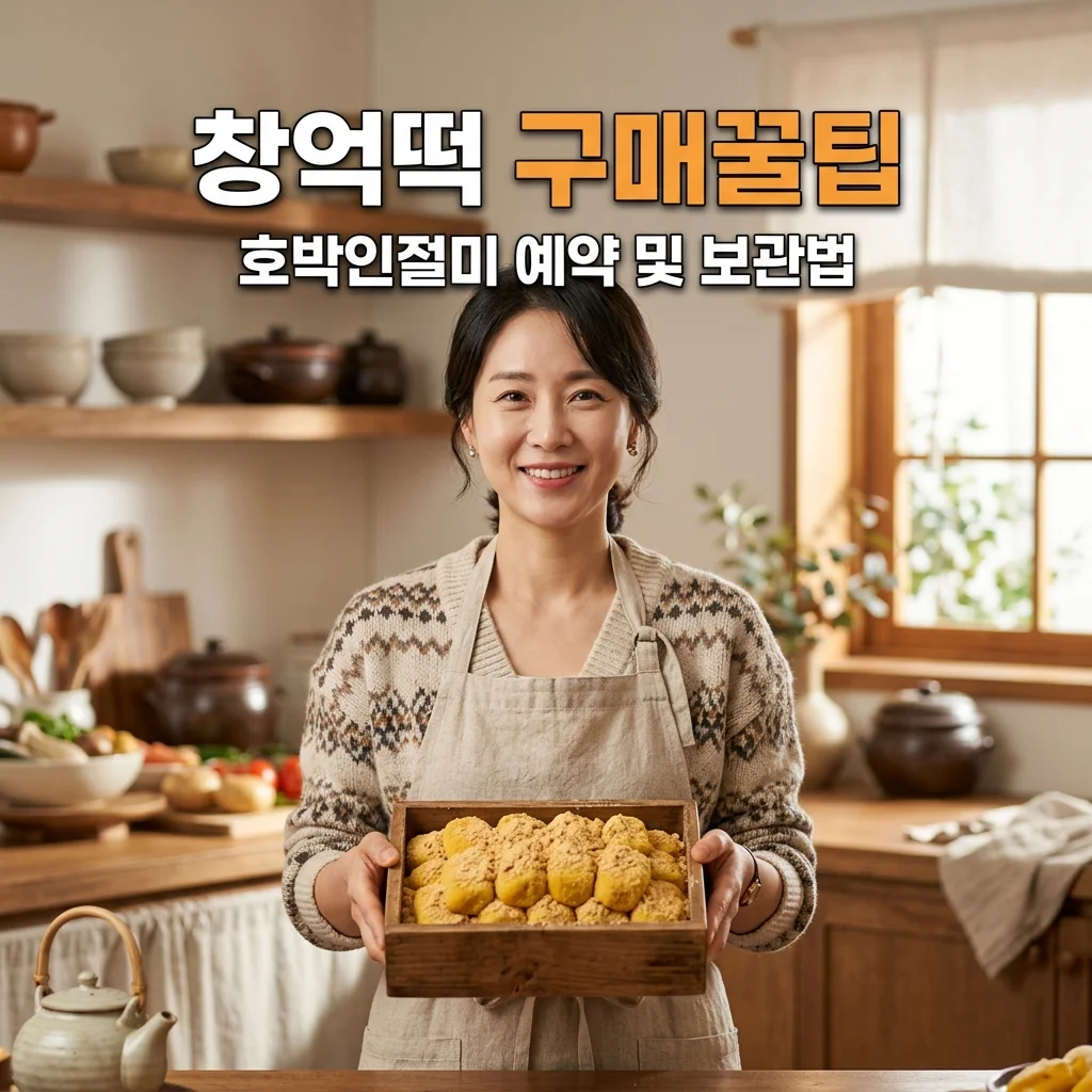 창억떡 호박인절미 구매 꿀팁: 광주 본점 대전점 예약 및 냉동 차이