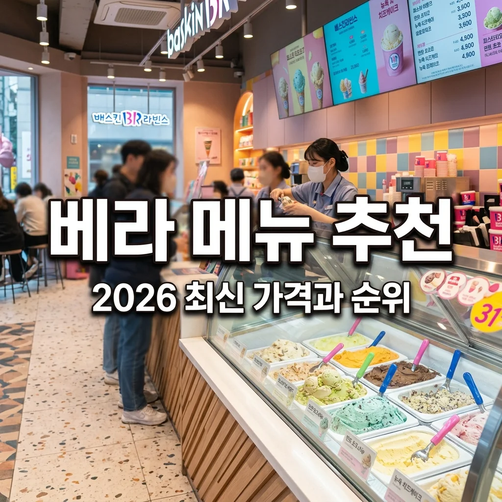 베스킨라빈스 메뉴 추천 및 가격 완벽 정리 (2026년 5월 최신판)