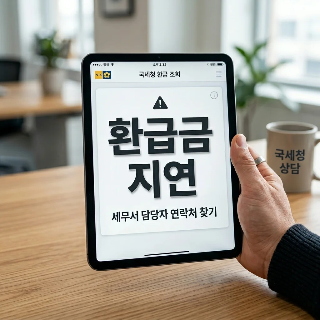 종합소득세 환급 6월 말 7월 입금 지연 사유와 세무서 담당자 연락처 찾기