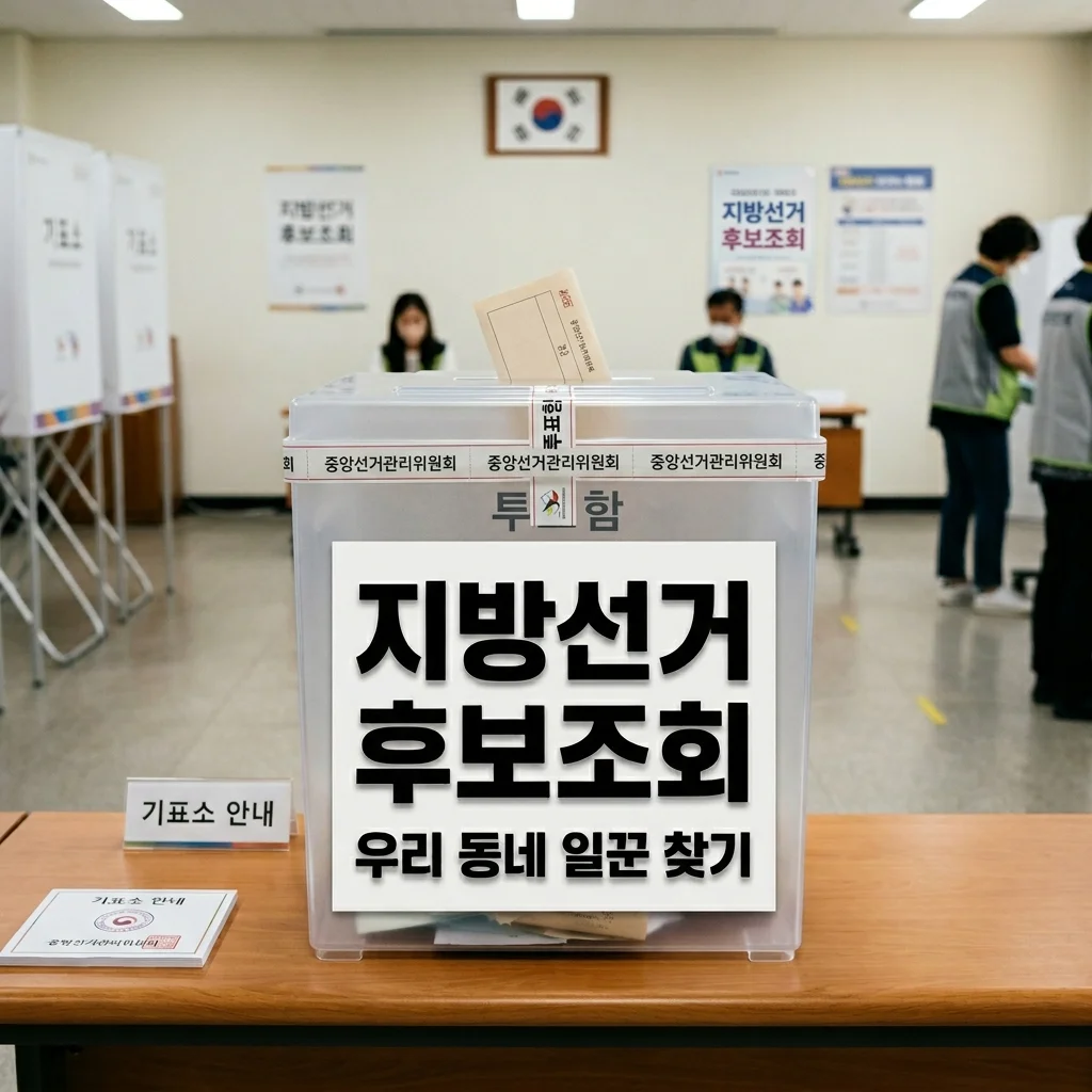 지방선거 후보 조회: 중앙선관위 우리 동네 구청장 시의원 명단 확인법