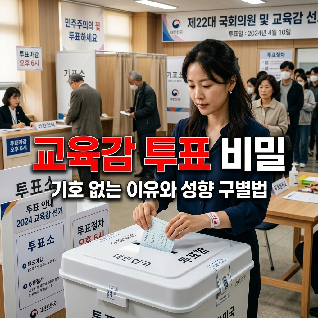 지방선거 교육감 투표 정당 기호 없는 이유 | 보수 진보 후보 구별법
