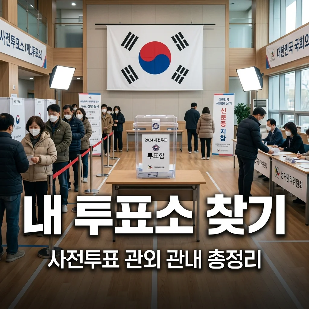 지방선거 내 투표소 찾기! 타 지역 관외 관내 사전투표장 위치 1분 검색법