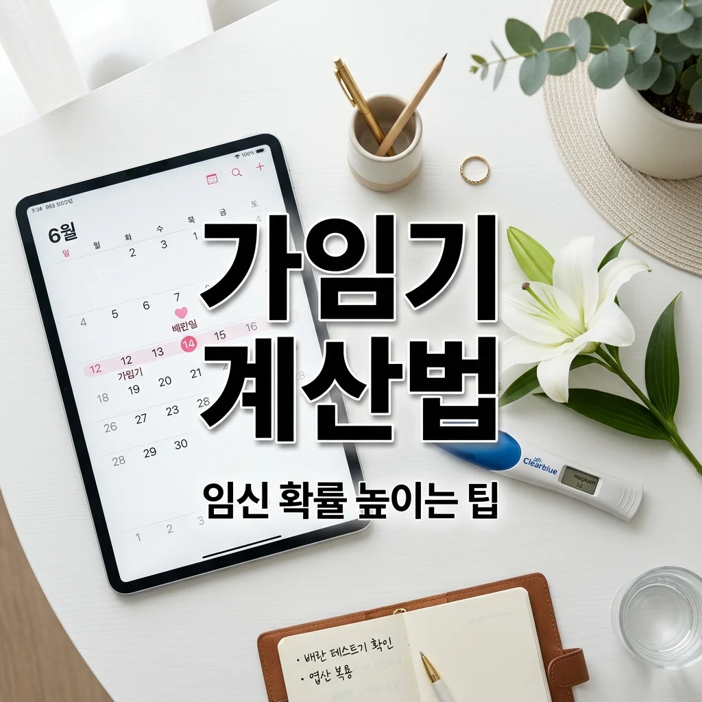 가임기 계산 방법 및 임신 확률 높이는 배란일 체크 포인트 총정리