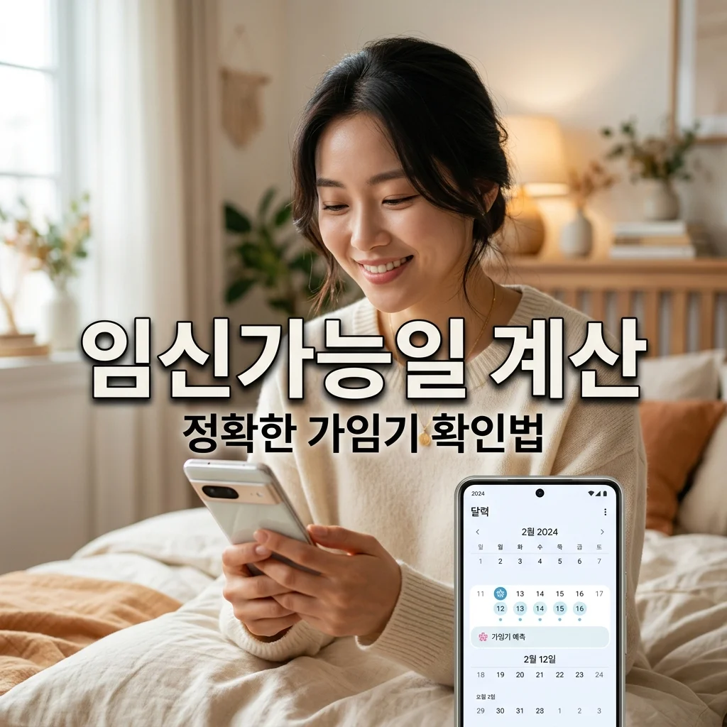 임신가능일계산 방법 총정리! 생리 직후 가임기 확률과 주의사항