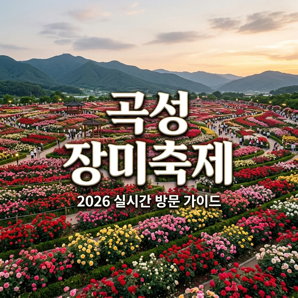 2026 곡성 세계장미축제 실시간 개화 상황, 주차 꿀팁 및 입장권 완벽 정리