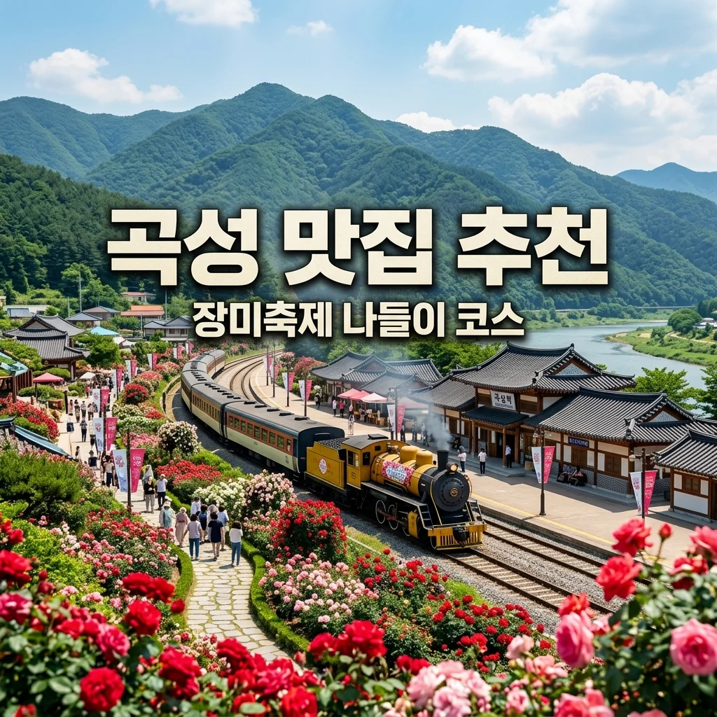 2026 곡성 장미축제 근처 맛집 팩트체크! 섬진강 기차마을 나들이와 즐기는 실패 없는 식당 리스트