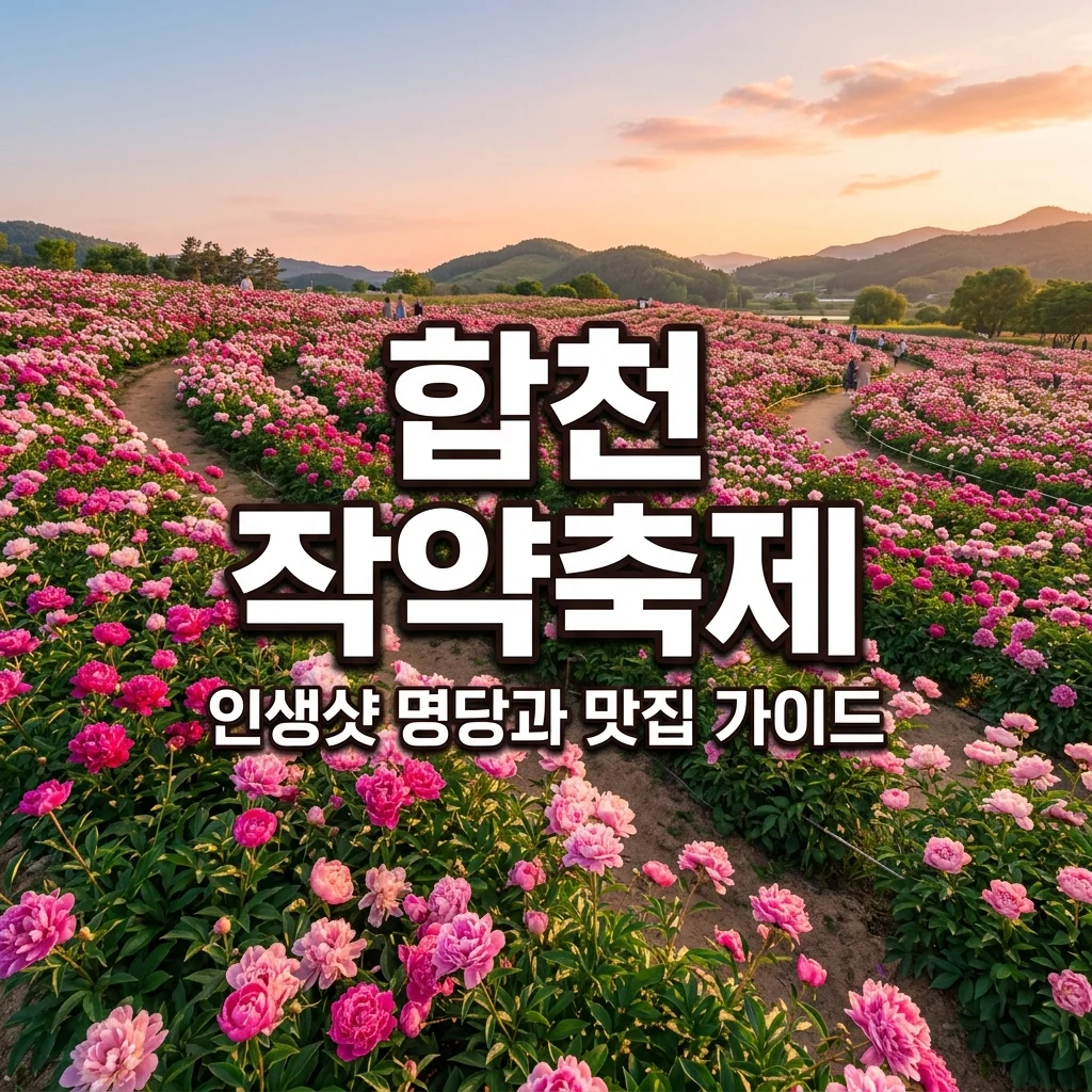 합천 작약축제 맛집 & 인생샷 명당! 핫들생태공원 개화시기 총정리