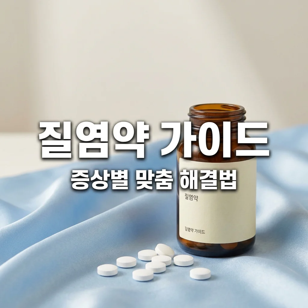 질염약 종류 및 증상별 사용법 가이드: 칸디다부터 세균성까지